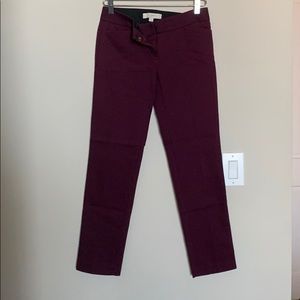 Loft purple/maroon work pants